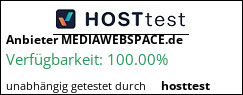 Webhostertest auf hosttest.de